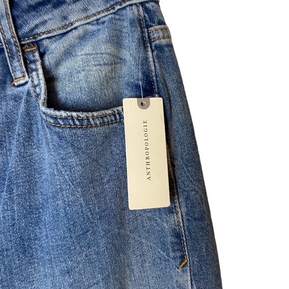 Pilcro & The Letterpress Anthro Sz 25 Boot Cut Slim Side Slits Denim Pants - Picture 6 of 10